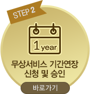 step2 무상서비스 기간연장 신청 및 승인
