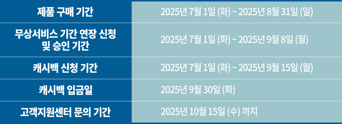 이벤트 일정표