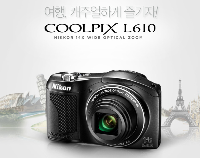 ????, ĳ?????? ?????! COOLPIX L610 NIKKOR 14X WIDE OPTICAL ZOOM / L610 ???? ?????