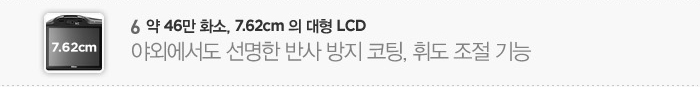 6 ?? 46?? ???, 7.62cm ?? ???? LCD ???????? ?????? ??? ???? ????, ??? ???? ???