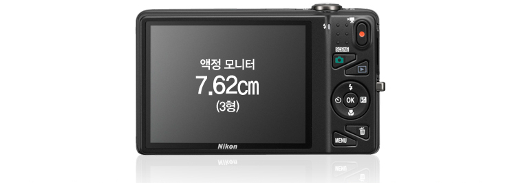 COOLPIX S5200 제품 이미지 / 액정 모니터 7.62cm(3형)